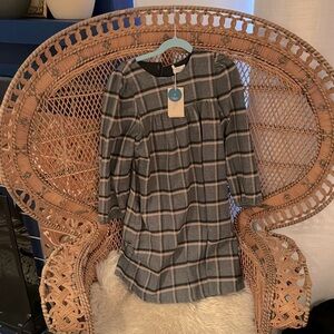 Girls Winter Plaid Dress